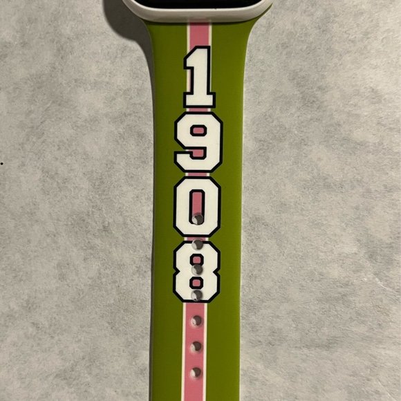 Alpha Kappa Alpha Apple Watch Band Size 38/40/41 mm Bold Green - Picture 5 of 6